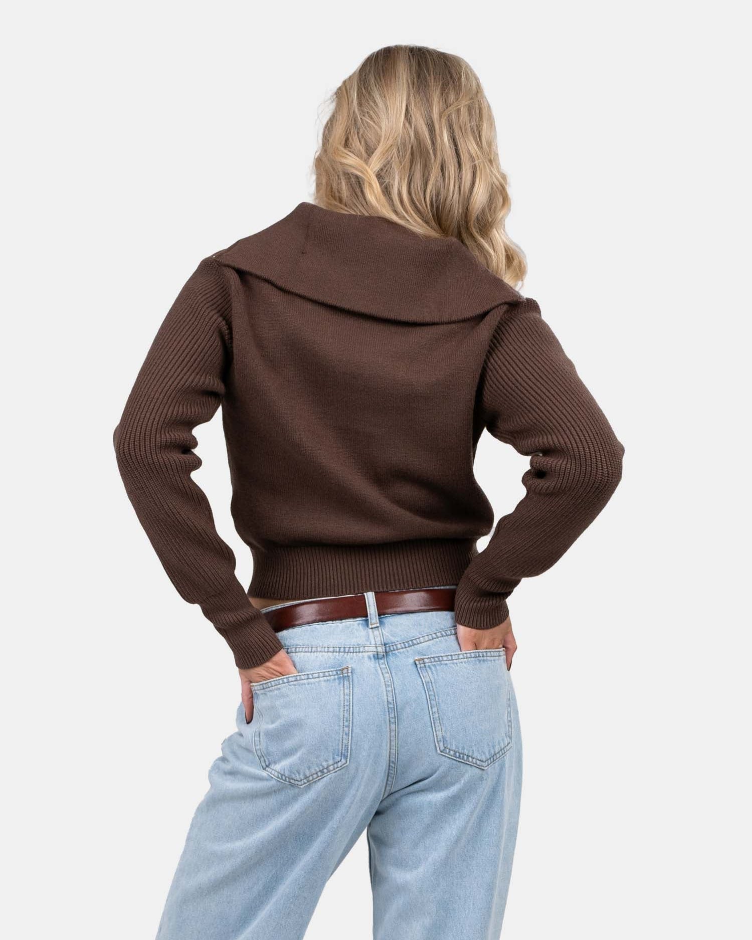 Half Zip Sweater Brun | Skagen - clothing.dk